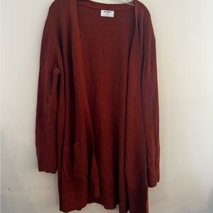 Old Navy Rust Open Front Cardigan